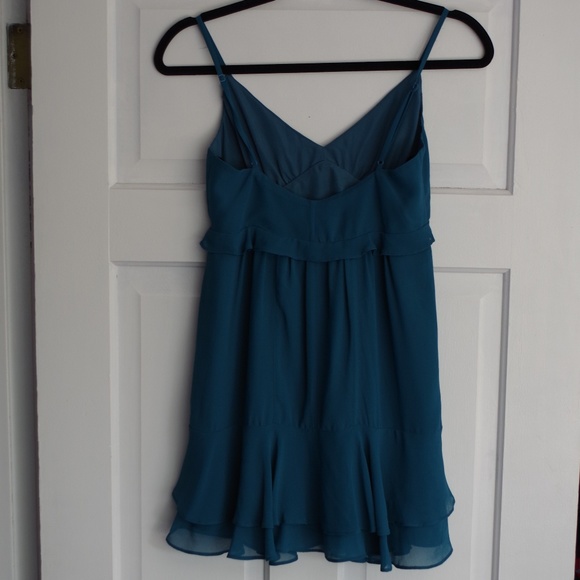 BCBGeneration "Deep Aqua" Chiffon Tank NEW- Sz. XXS - Picture 2 of 3